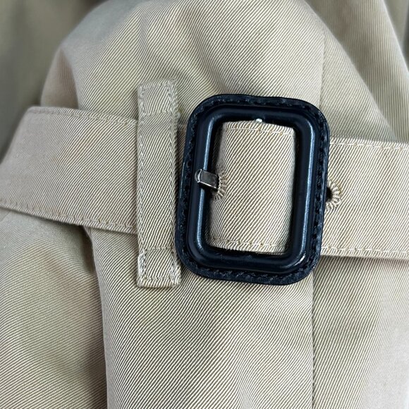 Burberry Mid-length Beige Cotton Trench Coat Women - Picture 8 of 9